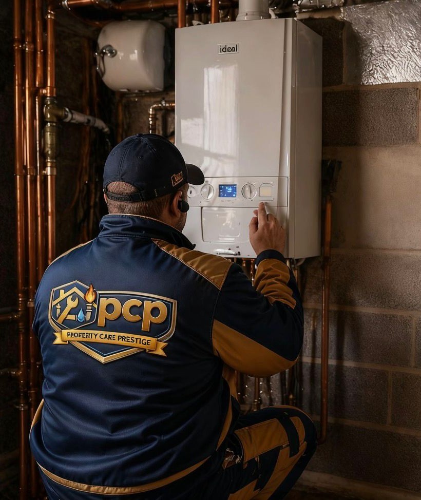 PCP engineer in uniform at a London property