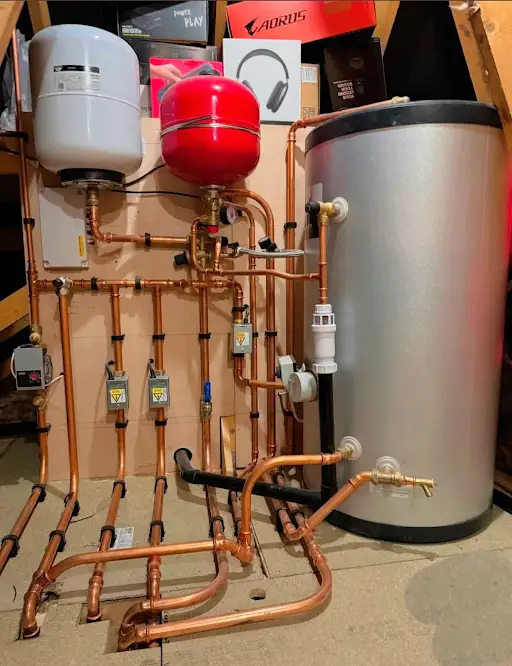 Unvented hot-water system
