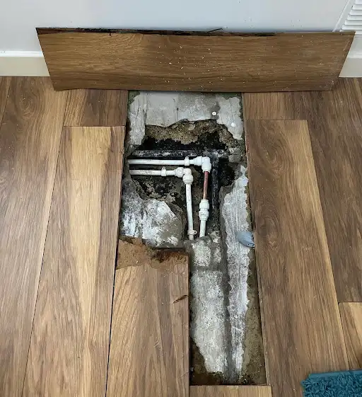 Concealed pipe-leak repair